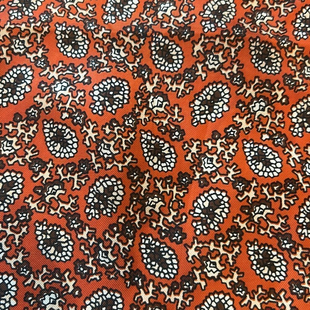 Orange Patterned Scarf - Picture 3 of 5